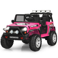 Load image into Gallery viewer, 12V Kids Remote Control Electric  Ride On Truck Car with Lights and Music -Pink
