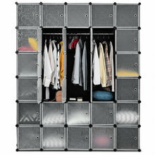 Load image into Gallery viewer, DIY 30 Cube Portable Closet Clothes Wardrobe Cabinet
