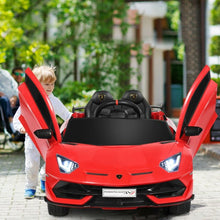 Load image into Gallery viewer, 12V Licensed Lamborghini SVJ RC Kids Ride On Car with Trunk and Music-Red
