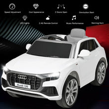Load image into Gallery viewer, 12V Licensed AudiQ8 Kids Ride On Car-White
