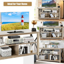 Load image into Gallery viewer, Modern Farmhouse TV Stand Entertainment Center for TV's up to 55" w/Open Shelves
