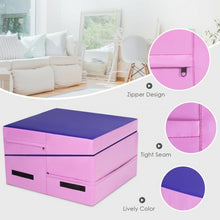 Load image into Gallery viewer, Folding Incline Tumbling Wedge Gymnastics Exercise Mat-Purple
