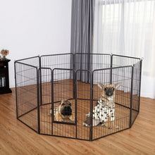 Load image into Gallery viewer, 40" 8 Metal Panel Heavy Duty Pet Playpen Dog Fence
