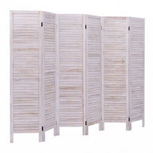 Load image into Gallery viewer, 6 Panels Classic Venetian Wooden Slat Room Screen
