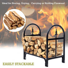 Load image into Gallery viewer, 2' Outdoor Heavy Duty Steel Firewood Storage Holder
