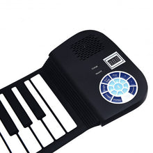 Load image into Gallery viewer, 88 Keys Midi Electronic Roll up Piano Silicone Keyboard for Beginners-Black
