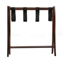 Load image into Gallery viewer, Folding Winsome Wood Luggage Rack Hotel Passenger Suitcase Stand
