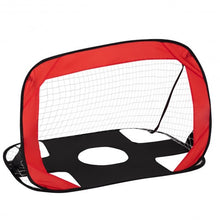 Load image into Gallery viewer, 2-in-1 Portable Pop up Kids Soccer Goal Net with Carry Bag
