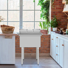 Load image into Gallery viewer, Compartment Commercial Kitchen Sink with Drain Strainer
