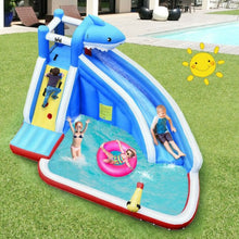 Load image into Gallery viewer, Inflatable Water Slide Shark Bounce House Castle without Blower
