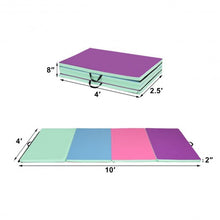 Load image into Gallery viewer, 4' x 10' x 2" Portable Gymnastics Mat Folding Exercise Mat
