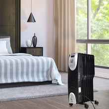 Load image into Gallery viewer, 1500 W Electric Oil Filled Safe Digital Radiator Heater
