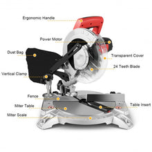 Load image into Gallery viewer, 8" Single Bevel Sliding Glide 5500RPM Compound Miter Saw
