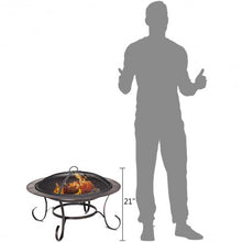 Load image into Gallery viewer, 30" Outdoor Fire Pit BBQ Camping Firepit Heater
