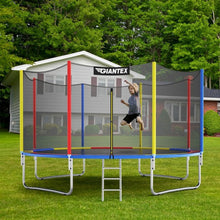 Load image into Gallery viewer, 12Ft Trampoline with Safety Enclosure Net and Ladder Outdoor for Kids Adults
