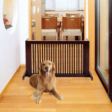 Load image into Gallery viewer, Folding Adjustable Free Standing 3 Panel Wood Fence

