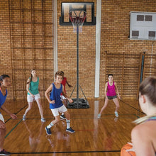 Load image into Gallery viewer, Height Adjustable Portable Shatterproof Backboard Basketball Hoop
