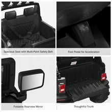 Load image into Gallery viewer, 12V Kids Spring Suspension Ride On Truck-Black &amp; White
