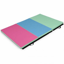 Load image into Gallery viewer, 6' x 4' Tri-Fold Gymnastics Mat Thick Folding Panel-Multicolor
