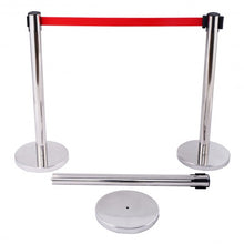 Load image into Gallery viewer, 6 Pcs Crowd Control Barrier Stanchion Posts Queue Belt
