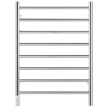 Load image into Gallery viewer, 8-Bar Wall Mounted Towel Warmer Stainless Steel Towel Rack
