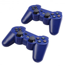 Load image into Gallery viewer, Lot 2 Wireless Controller for Sony PS3 Black White Play Station 3 New -Blue

