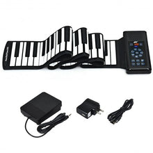 Load image into Gallery viewer, 88 Key Electronic Roll Up Piano Silicone Keyboard-Black
