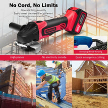 Load image into Gallery viewer, 20V Cordless Angle Grinder w/ 4.0Ah Lithium-Ion Battery &amp; Charger
