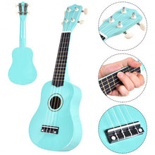Load image into Gallery viewer, 21" 4-String Acoustic Ukulele Musical Instrument-Green
