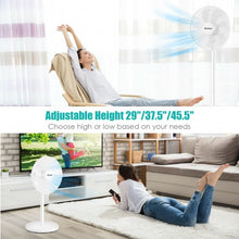 Load image into Gallery viewer, 16" Oscillating Pedestal 3-Speed Adjustable Height Fan with Remote Control-White
