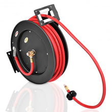 Load image into Gallery viewer, 3/8" x 50' Auto Rewind Retractable Air Hose Reel Compressor
