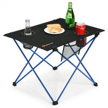 Load image into Gallery viewer, Foldable Camping Picnic Table with Cup Holders-Blue

