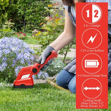Load image into Gallery viewer, 7.2V Cordless Grass Shear with Extension Handle
