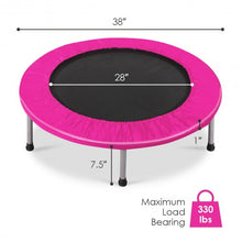 Load image into Gallery viewer, 38" Rebounder Trampoline Adults and Kids Exercise Workout w/Padding and Springs
