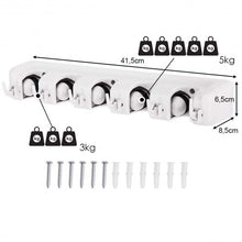Load image into Gallery viewer, Wall-mounted Mop Holder Hanger with 5 Positions
