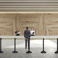 Load image into Gallery viewer, 6 Pcs Stanchion Post Crowd Control Barriers Queue Pole w/Retractable Belt-Yellow
