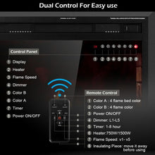 Load image into Gallery viewer, 26" 750W-1500W Fireplace Electric Embedded
