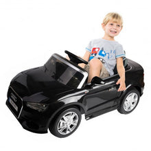 Load image into Gallery viewer, 12 V Audi A3 Kids Ride on Car with RC + LED Light + Music-Black
