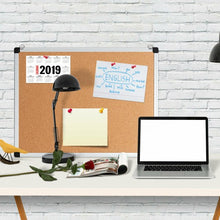 Load image into Gallery viewer, 1 or 3 Pack 24" x 18" Cork Board Set with 10 Thumb Tacks-3 Pack
