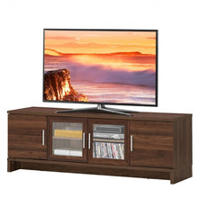 Load image into Gallery viewer, 70" Media Entertainment TV Stand with Storage Cabinet-Walnut
