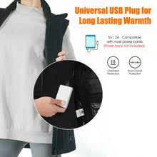 Load image into Gallery viewer, Men' &amp; Women' Electric USB Heated  Sleeveless Vest-Black-XXXL
