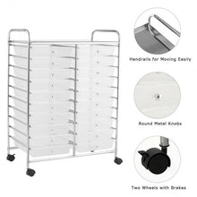 Load image into Gallery viewer, 20 Drawers Storage Rolling Cart Studio Organizer-Clear
