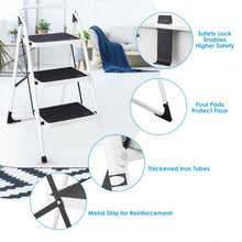 Load image into Gallery viewer, HD 3 Step Ladder Platform Lightweight Folding Stool
