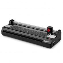 Load image into Gallery viewer, 13" Hot and Cold Paper Trimmer with Corner Rounder and 25 Pouches-Black
