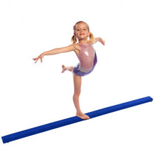 Load image into Gallery viewer, 8' Gymnastics Performance Training Folding Floor Balance Beam-Blue

