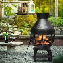 Load image into Gallery viewer, Patio Wood Burning Chimenea Fireplace
