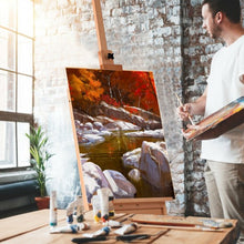 Load image into Gallery viewer, Adjustable  Floor Wooden Artist Easel H-Frame with Art Supply Storage Drawer
