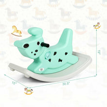 Load image into Gallery viewer, Baby Kids Animal Rocking Horse with Music and Lights-Green
