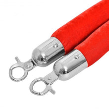 Load image into Gallery viewer, Crowd Control Velvet Rope with Polished Hooks

