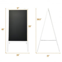 Load image into Gallery viewer, A-Frame Chalkboard Sign with Eraser &amp; Chalk-White
